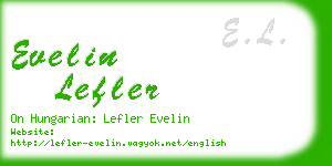 evelin lefler business card